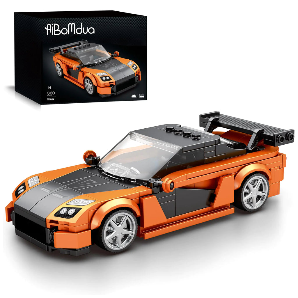 AIBOMDUA Race Sports Car Building SetChallenging Techni MOC Sports Car Model for BoysAdults(367pcs)